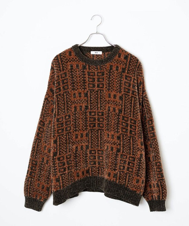 WEGO ベロアモール総柄プルオーバー 柄3