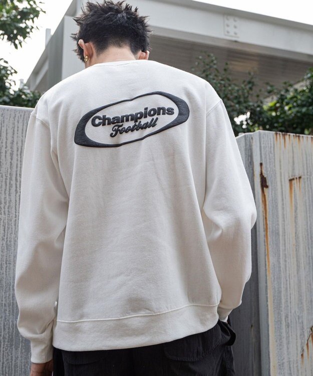 WEGO 【ユニセックス着用ITEM/裏起毛/SMLサイズ展開】リラックスフィットゲームロゴプルオーバー ホワイト