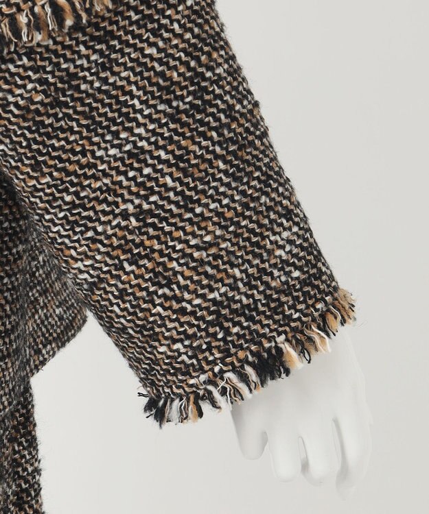 23区 【R(アール)】GIOLICAミックスツイードジャケット キャメル系