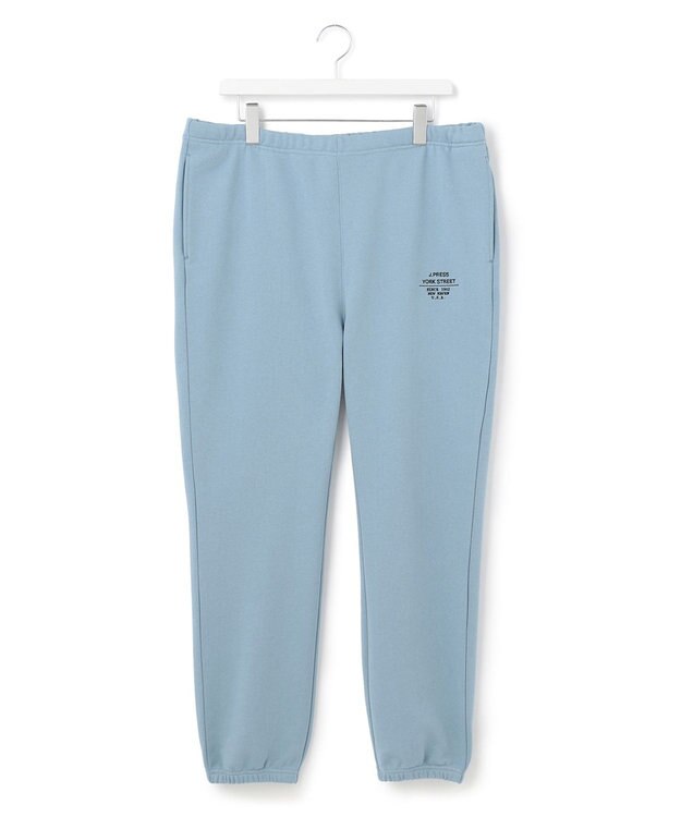 J.PRESS YORK STREET 【UNISEX】裏毛ロゴ刺繍スウェットパンツ ブルー系