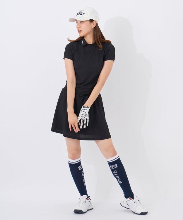 FILA GOLF／marie claire 【FILA GOLF】 ゴルフウェアワンピース ブラック