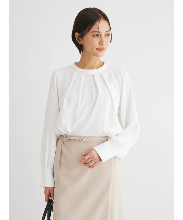 Green Parks ２ｗａｙ　ボウタイアソートブラウス Off White