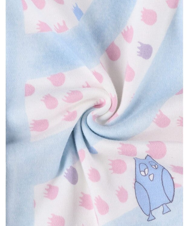 tsumori chisato SLEEP ツモリチサト パジャマ 長袖 長ズボン ルームウェア 綿100%(本体) 肌側起毛 スムース素材 上下セット 前開き tsumori chisato SLEEP UDW443 /ワコール アイボリー