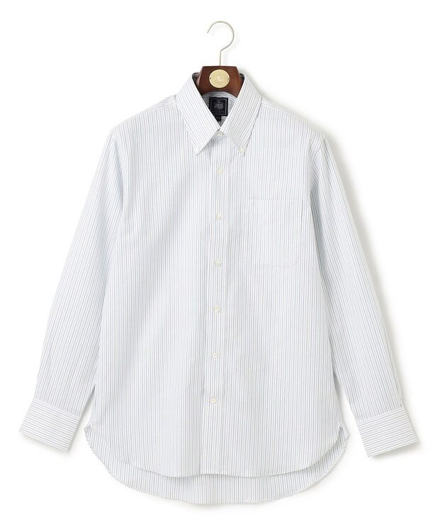 J.PRESS MEN 【WEB・一部店舗限定】ターコイズストライプシャツ/B.D. ターコイズブルー系1