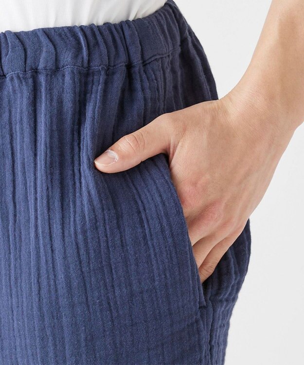 UCHINO クレープガーゼ甚平　　　 ネイビー