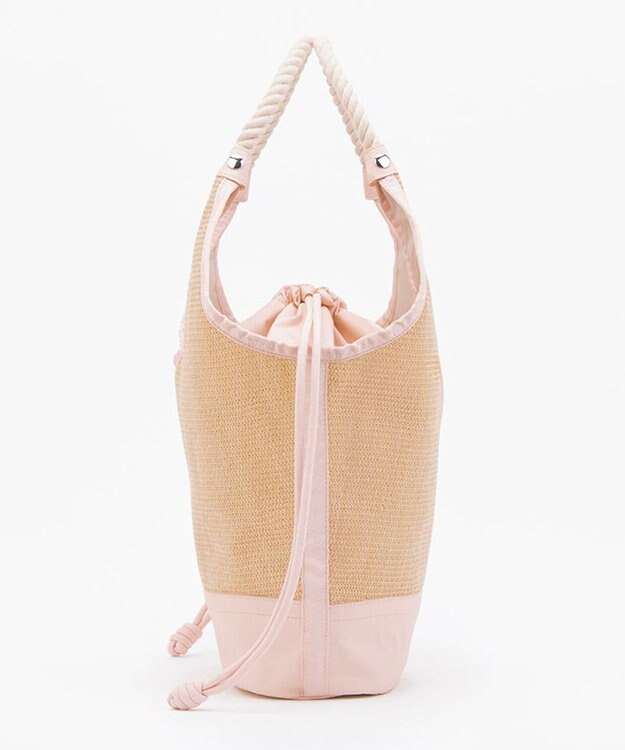 LeSportsac LG DIAMOND TOTE/ピーチブラッシュラフィア ピーチブラッシュラフィア