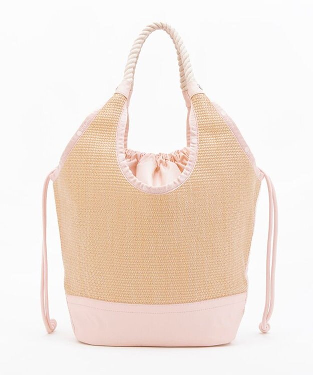 LeSportsac LG DIAMOND TOTE/ピーチブラッシュラフィア ピーチブラッシュラフィア