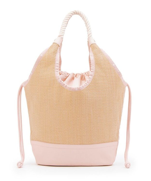 LeSportsac LG DIAMOND TOTE/ピーチブラッシュラフィア ピーチブラッシュラフィア