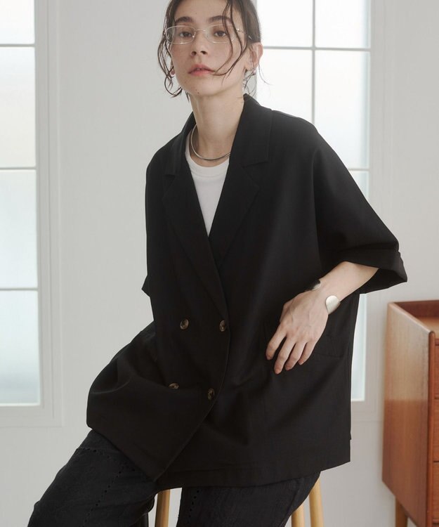 WEGO 【ANGIE VINTAGE】ハーフスリーブジャケット ブラック