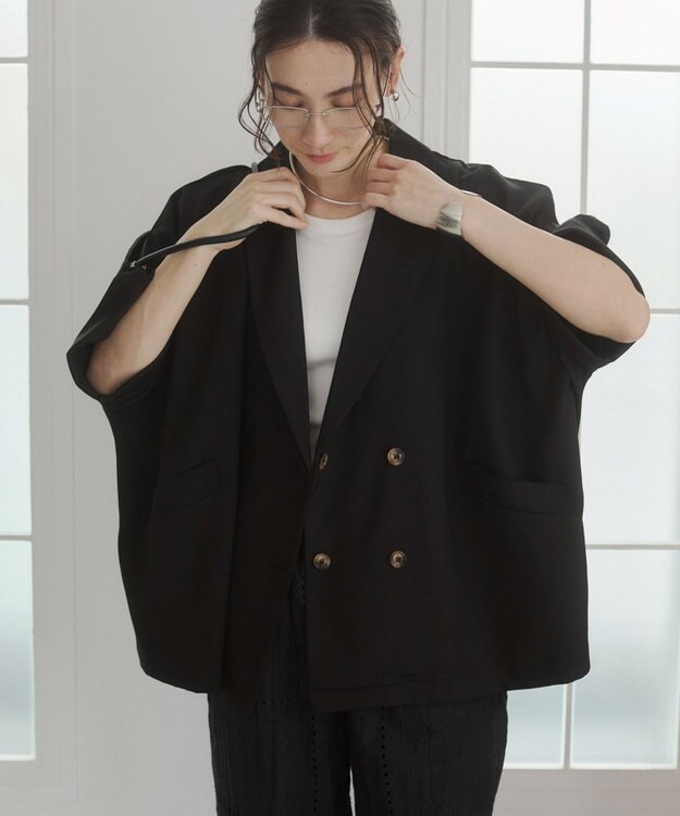 WEGO 【ANGIE VINTAGE】ハーフスリーブジャケット ブラック