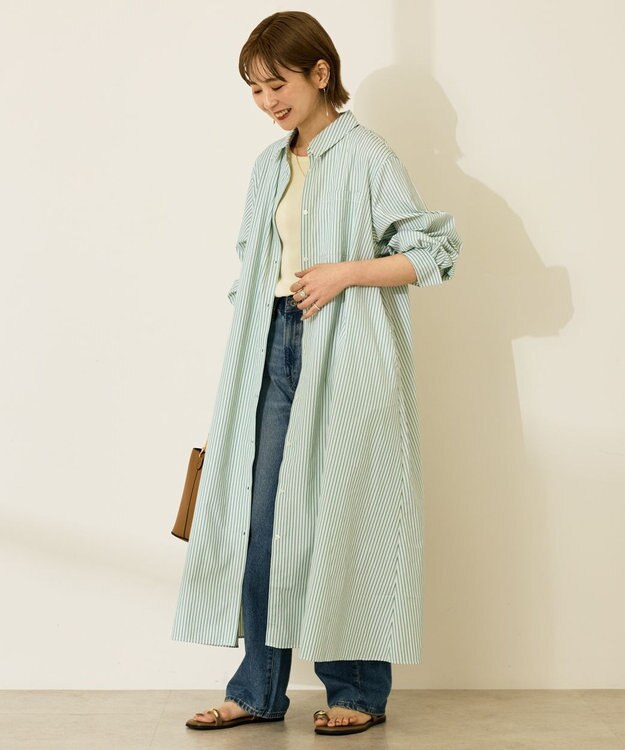 AMERICAN HOLIC シャツワンピース Green