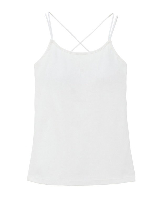 earth music&ecology クロスストラップカップ付キャミソール Ivory