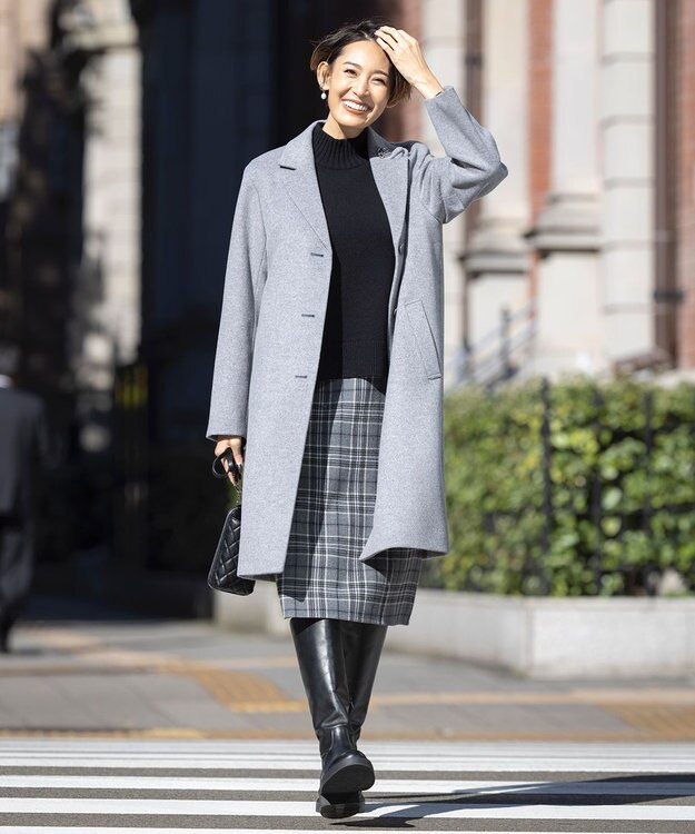 J.PRESS LADIES 【STELIO MALORI】レザー ロングブーツ ブラック系