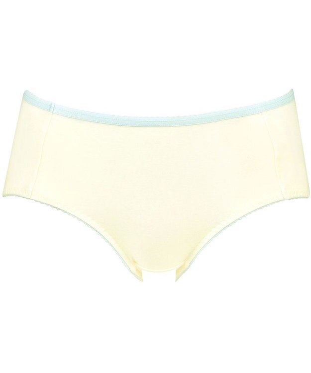 Wing ジュニア ショーツ Wing Teen おしりにくいこみにくい ズレ上がりにくい(裾) 綿混素材(身生地部) 【non!PKパンツ】 はきこみ丈あさめ RJ3305 ウイング／ワコール クリーム