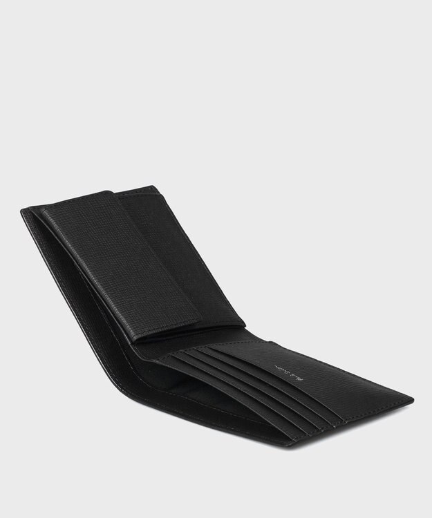 Paul Smith メタルクロップドロゴ 2つ折り財布 ブラック