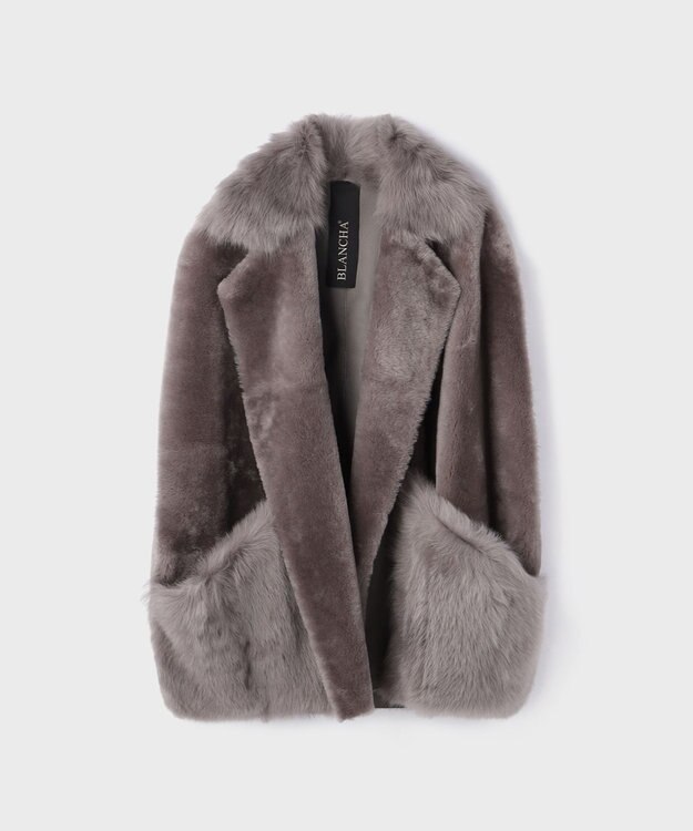 GRACE CONTINENTAL 【BLANCHA】ムートンジレ グレー