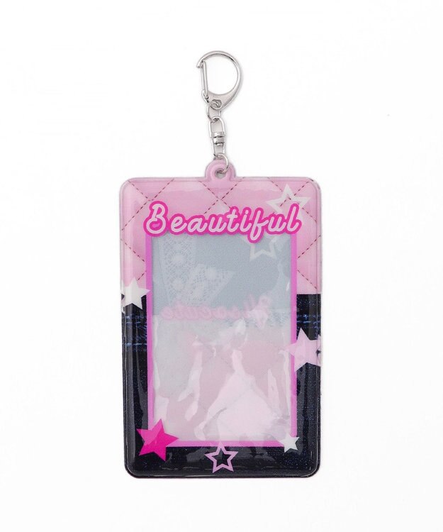 WEGO 【痛バ＆推し活グッズ】デニムグラフィックカードホルダーキーホルダー 柄3