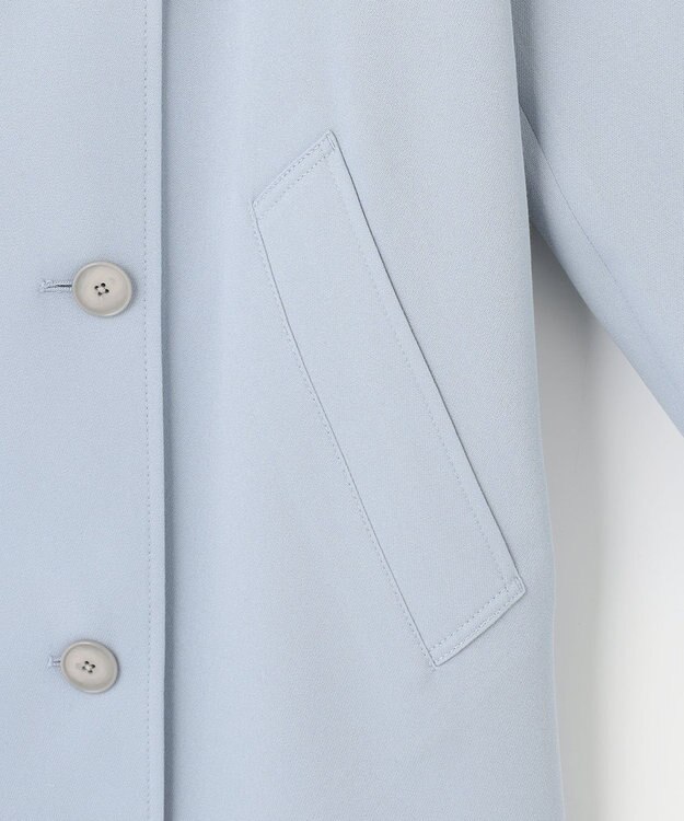 自由区 【XSサイズ～】トロトレンチ ロング丈コート スカイブルー系