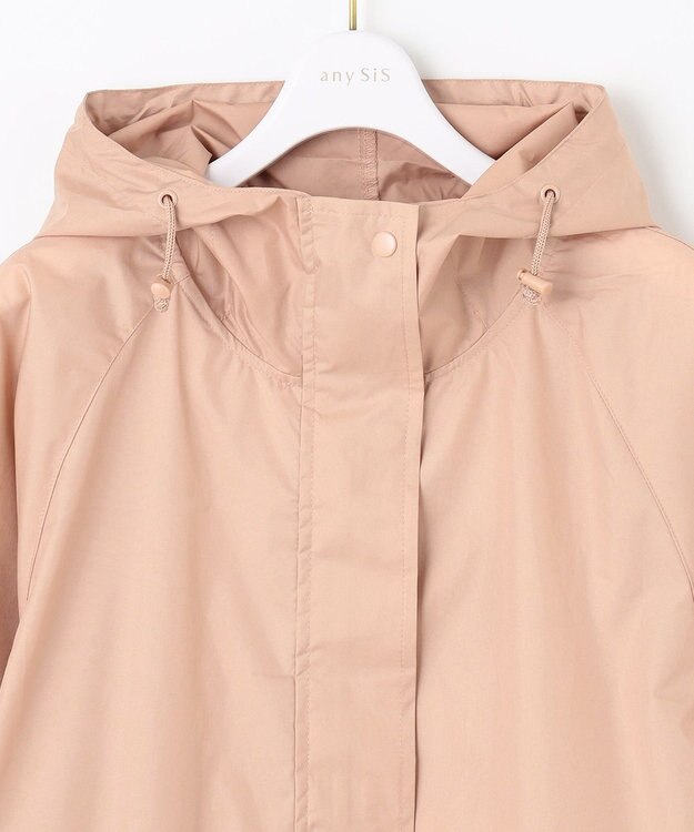 ANY SIS 【WEB限定】モッズギャザー レインコート ピンク