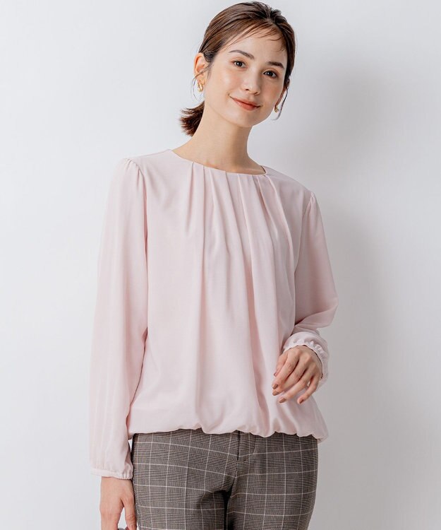 組曲 ドビーシフォン ニュアンスタック ブラウス ローズ系