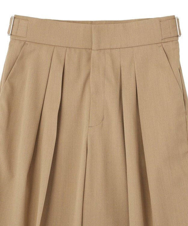 Green Parks タックワイドパンツ Mocha