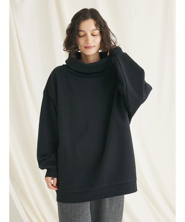 CRAFT STANDARD BOUTIQUE 【男女兼用】裏起毛タートルスウェット Black