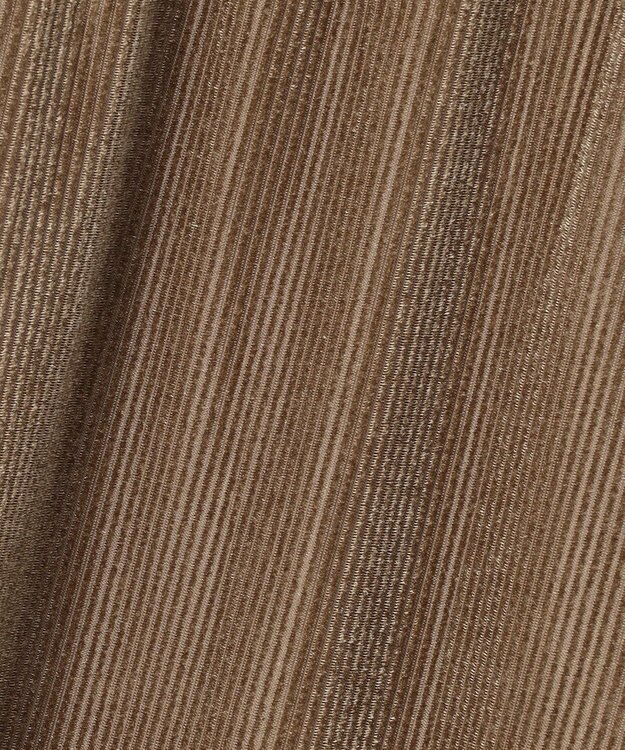 uncrave シアーベロアリブ ギャザーパンツ ブラウン