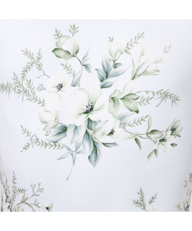 Chacott ノースリーブレオタード グリーンプリント