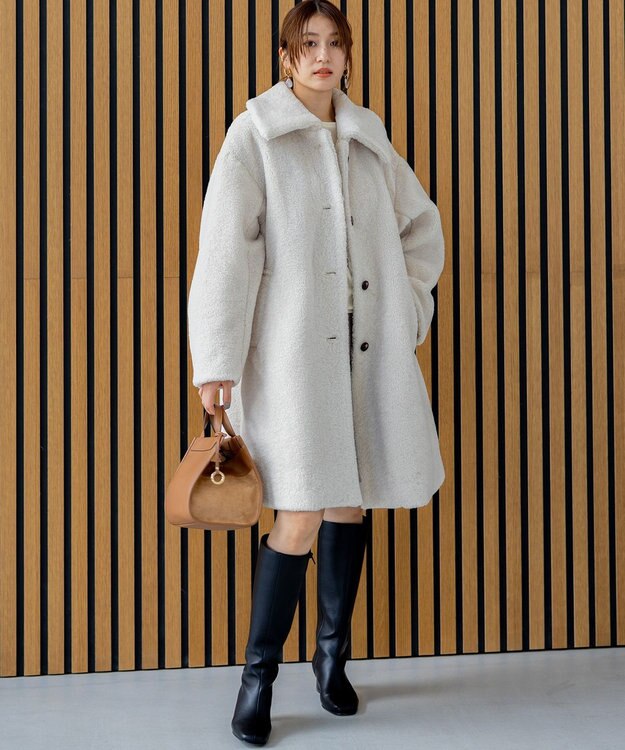 組曲 S テディボア コート アイボリー系