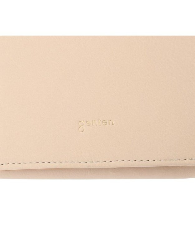 genten ピア ボックス2つ折り財布 エクリュ