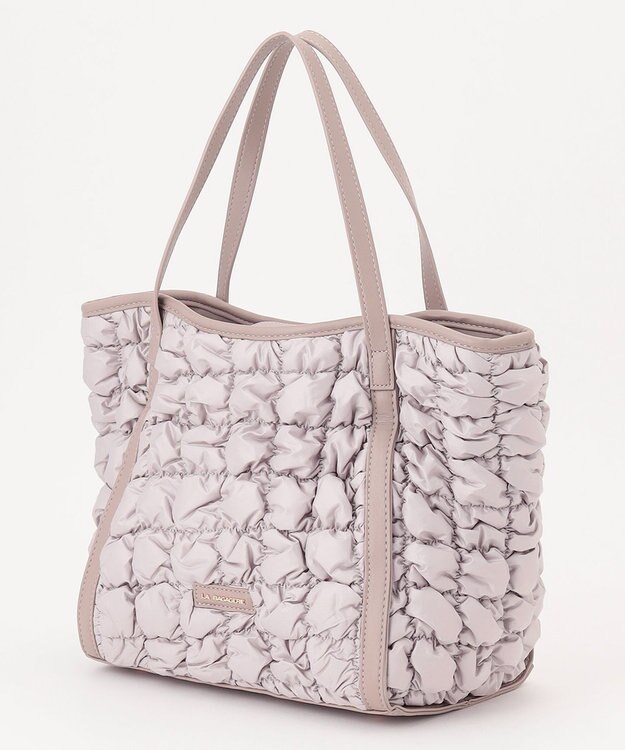 LA BAGAGERIE ポップコーンキルト2WAYトート Mサイズ グレージュ