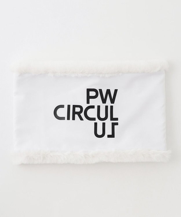PW CIRCULUS 【手洗い可/裏起毛/2WAY】【UNISEX】リバーシブル ネックウォーマー ホワイト系
