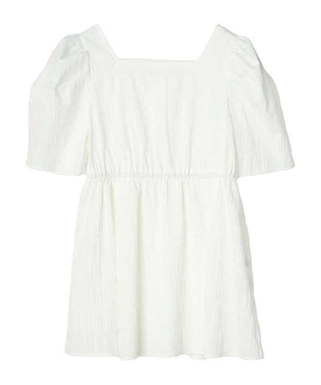 earth music&ecology スクエアネックチュニック Off White