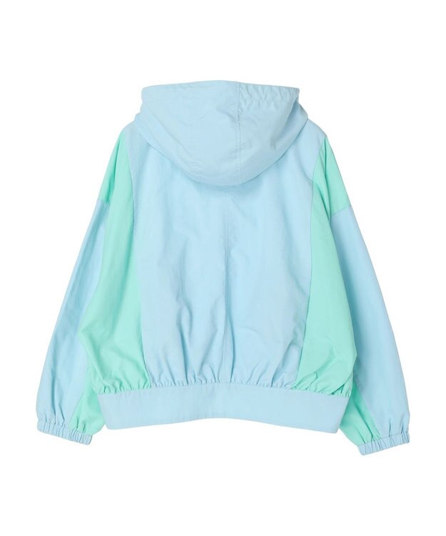 earth music&ecology コクーンギャザー切替ブルゾン Sax