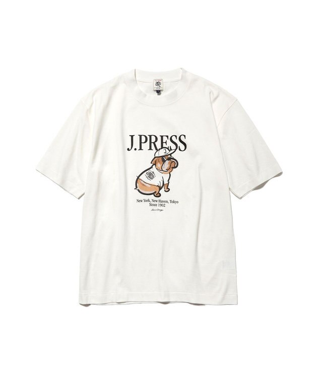 J.PRESS MEN 【AaronChang】【UNISEX】グラフィック Tシャツ ホワイト系