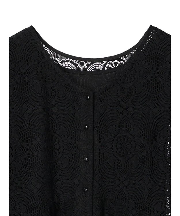 Green Parks ＳＥＴ２点レースワンピース×インナー Black