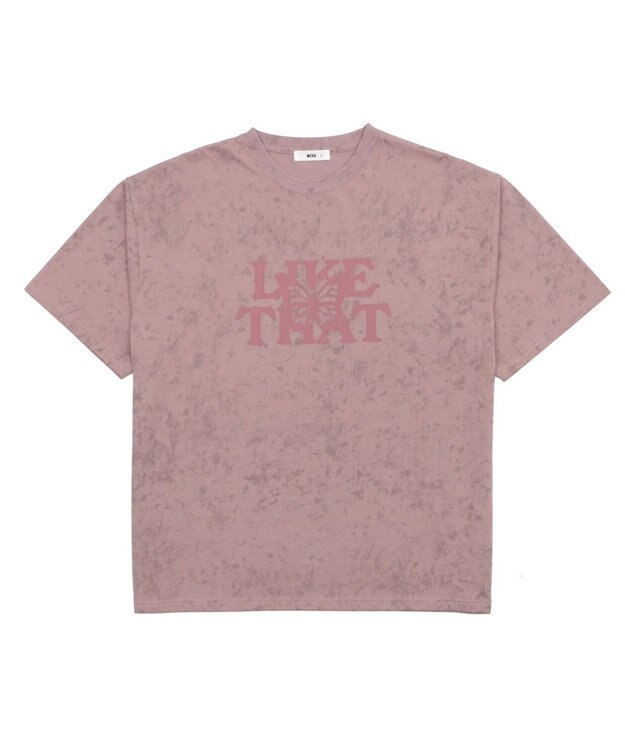 WEGO スノーパターングラフィックT（SS） ピンク