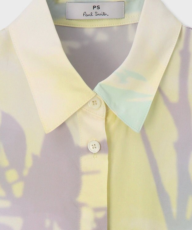 Paul Smith 【洗える】Sun Shadow 半袖シャツ ライトイエロー