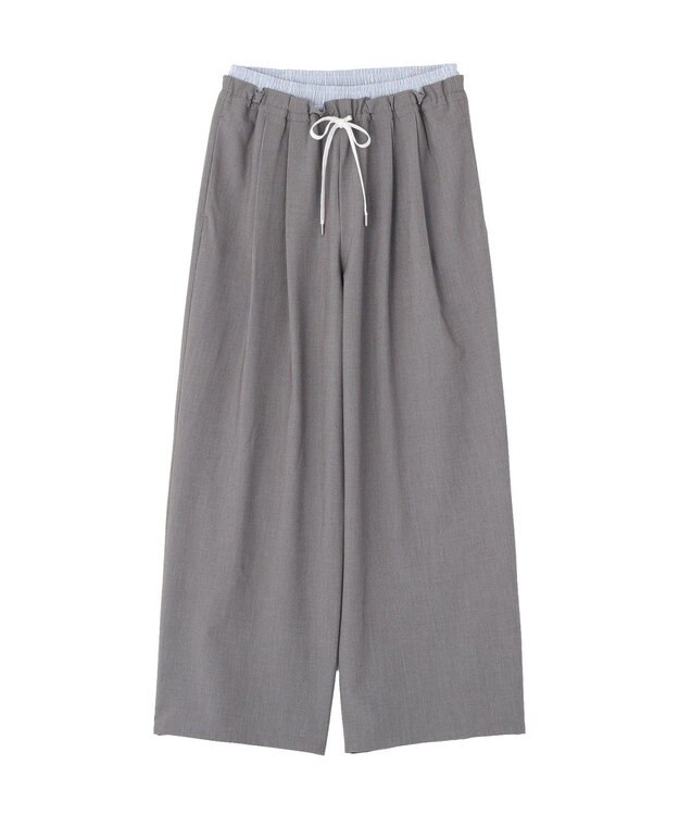 AMERICAN HOLIC 【マルチ機能】Wウエストパンツ Gray Mixture