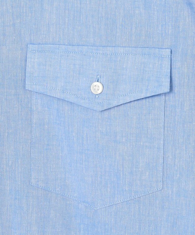 J.PRESS MEN 【WEB・一部店舗限定】リネンコットン シャツ/B.D サックスブルー系