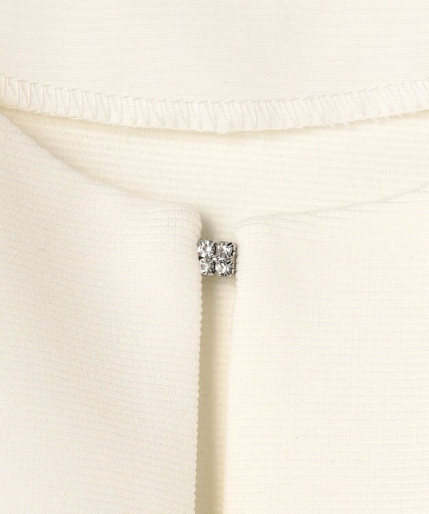 ANY KIDS リボン ボレロジャケット ホワイト