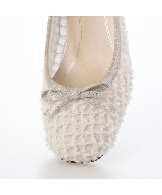 Riz raffinee <Riz raffinee>スクエアトゥリボンパンプス アイボリー