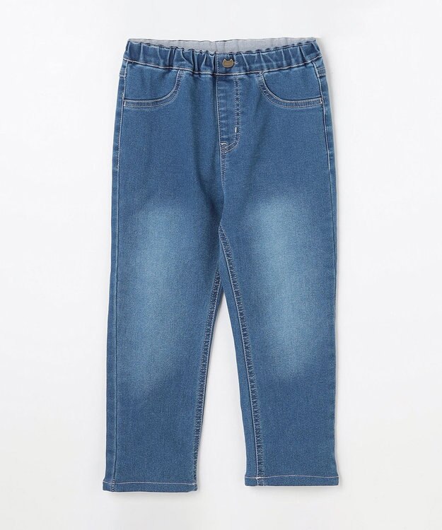 ANY KIDS 【洗濯機可能】ときめきストレッチ ネコパンツ インディゴ