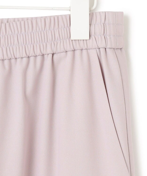 ICB 【洗える】ウォームサテン ワイドストレートカーゴパンツ ヘイズピンク系