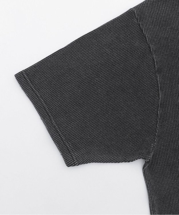 WEGO 【ユニセックス着用ITEM/MLサイズ展開】ブリーチワッフルダメージグラフィックT（SS） スミクロ