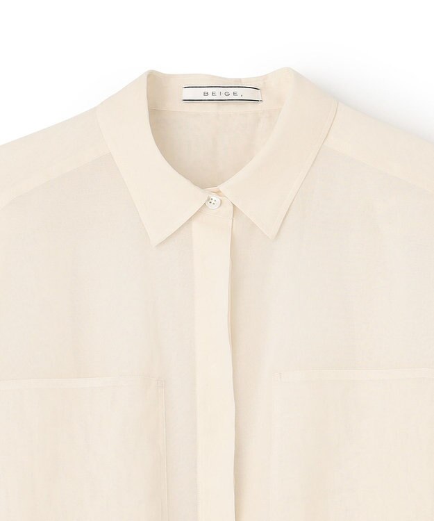 BEIGE， MAPLE / ボクシーブラウス Ecru