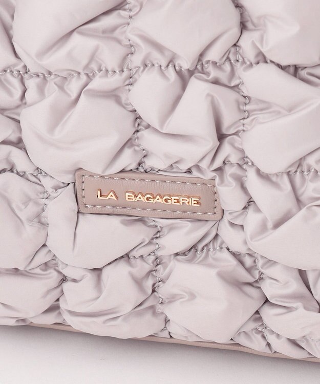 LA BAGAGERIE ポップコーンキルト2WAYトート Mサイズ グレージュ