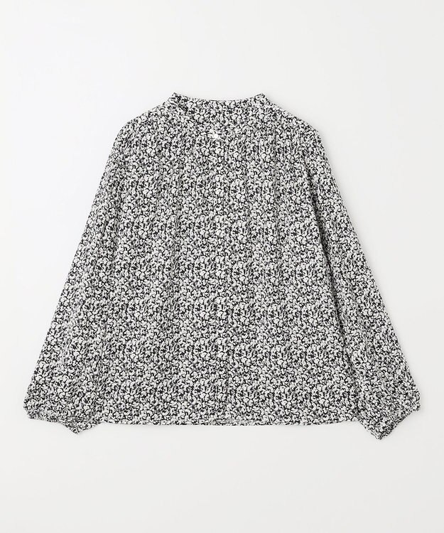 ANY 【洗濯機可能】とろみギャザーブラウス 花柄