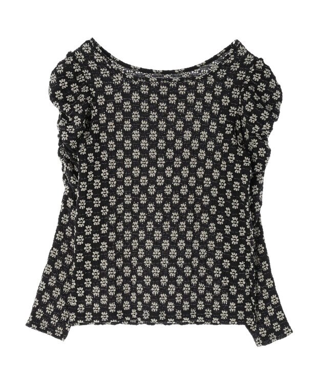 Green Parks ・Ｐｅｔｉｔ　Ｆｌｅｕｒ　フラワーレースプルオーバー White×Black