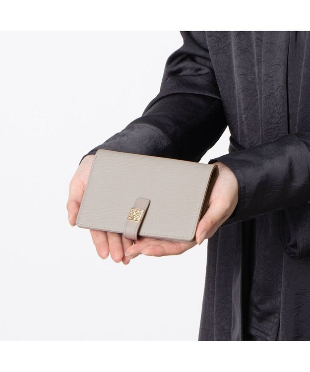 CLATHAS デフィ 財布機能付きカードケース ライトグレー